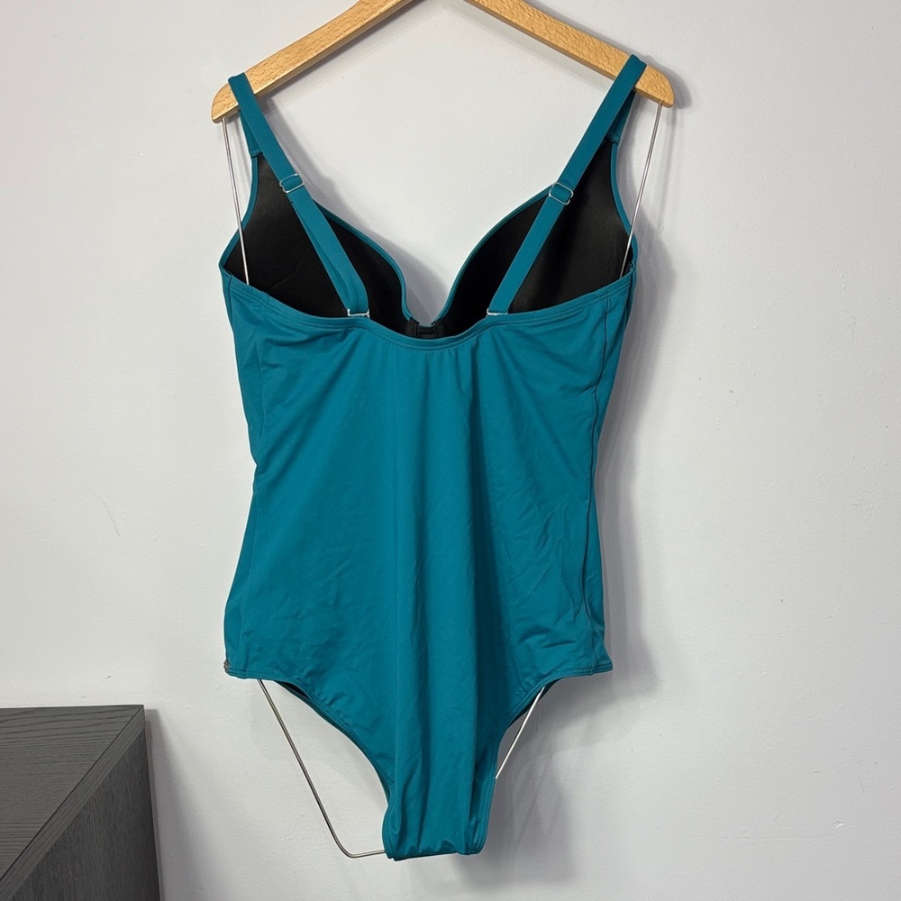 NWOT Teal One-Piece Swimsuit - Picture 4 of 8